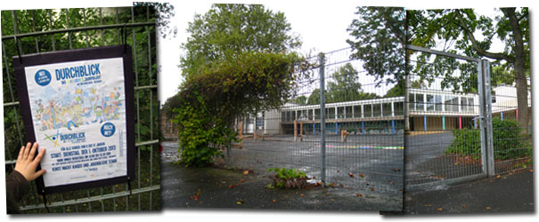 Der noch leere Zaun