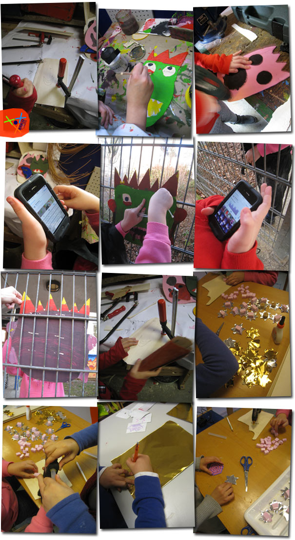 Monsterzaun und goldene Sterne